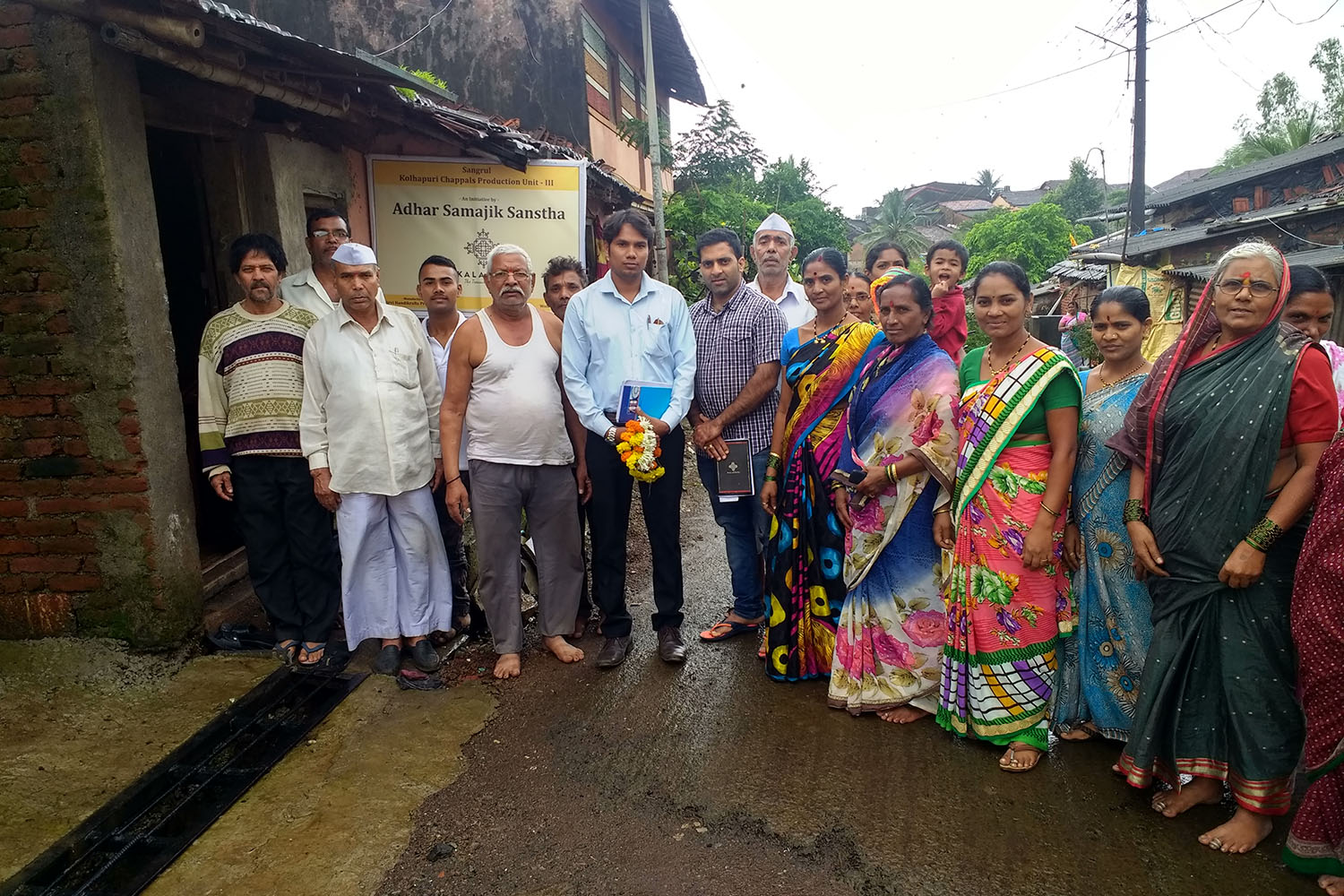 Mr. Chawdikar of  Cohands Visits chappal and Jewellery unit