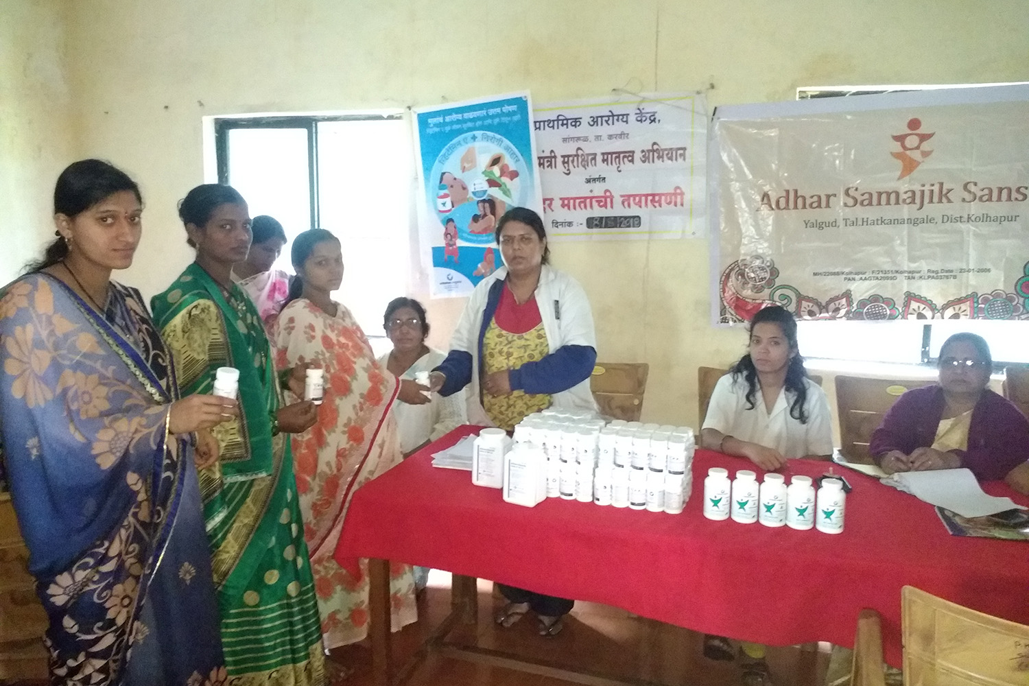 Medicine camp and Distribution of Medicines to artisans at Sangrul