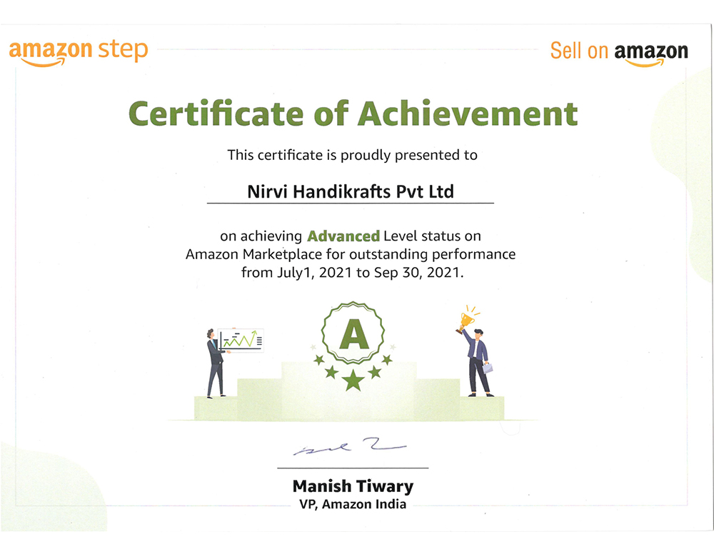 Certificate of achievement Amazon